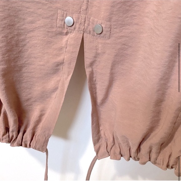 AllSaints Elio Bomber Parka Coat in dusty rose - sz 2 - Picture 9 of 15